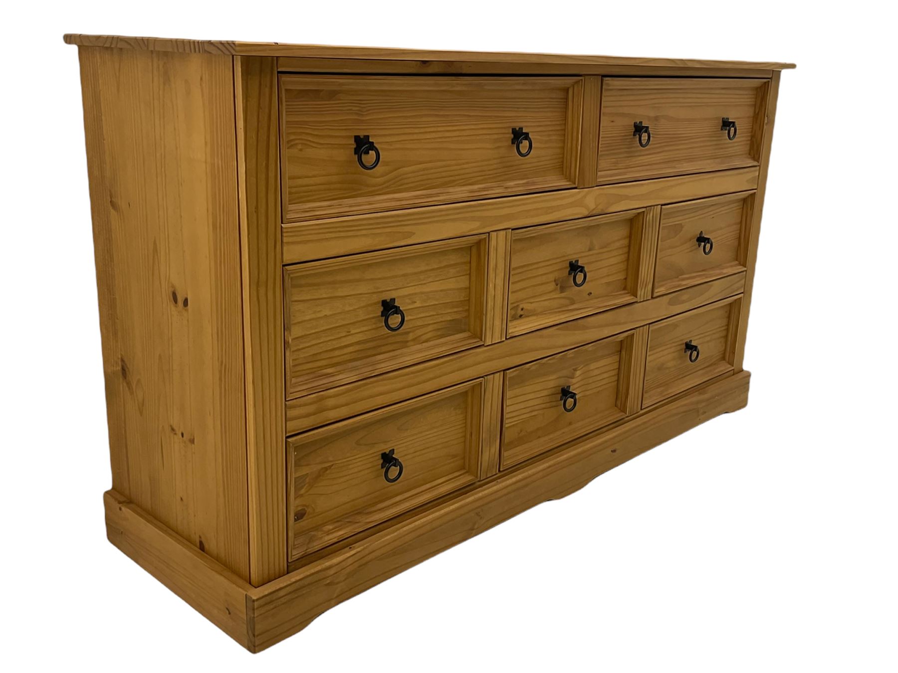 Pine chest fitted with eight drawers - Image 6 of 7