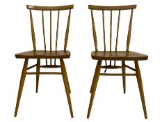 Pair of 1960's Ercol stick back chairs