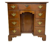 George III style mahogany kneehole desk