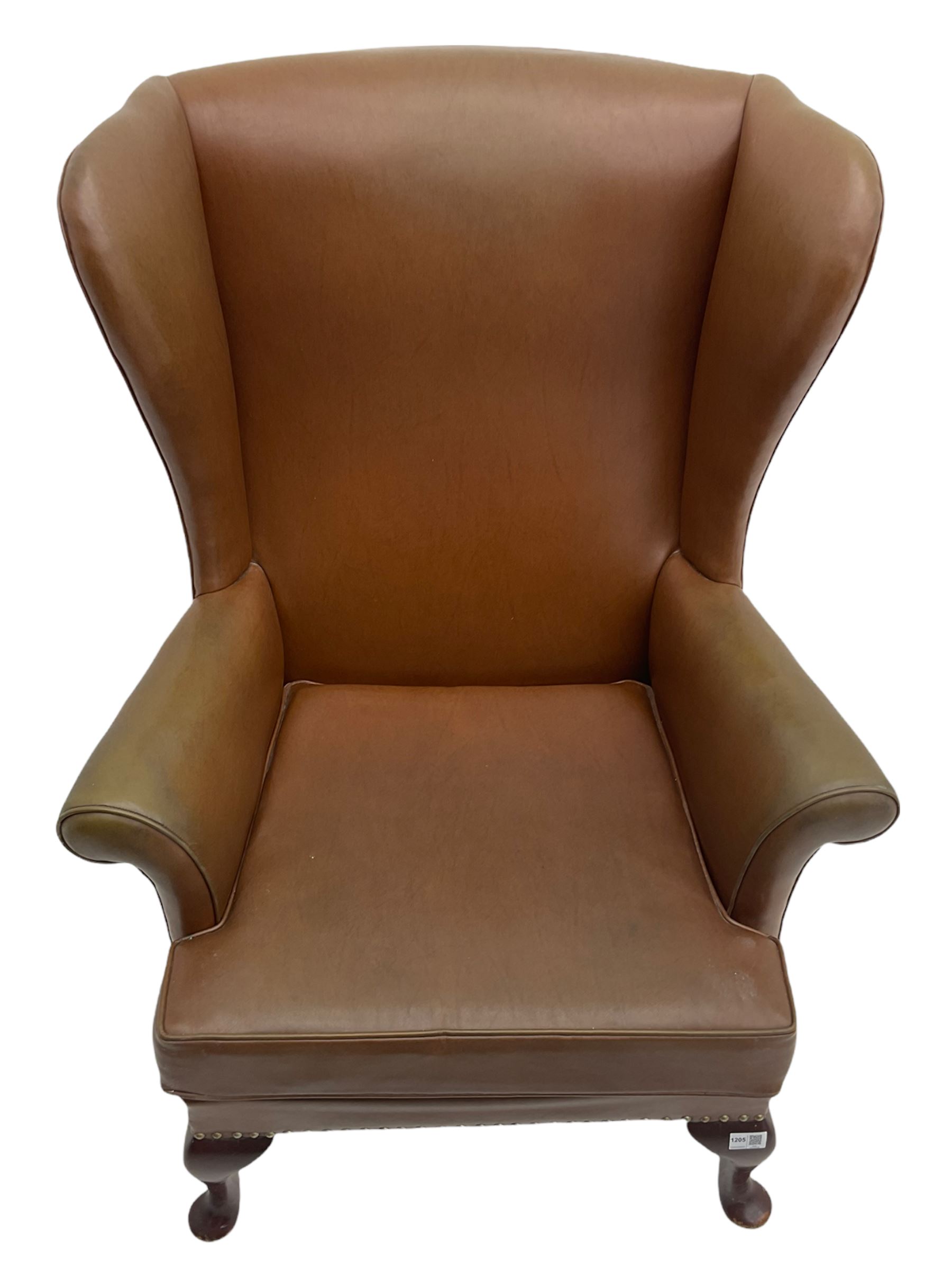 Parker Knoll - mid-20th century wing back armchair - Image 2 of 5