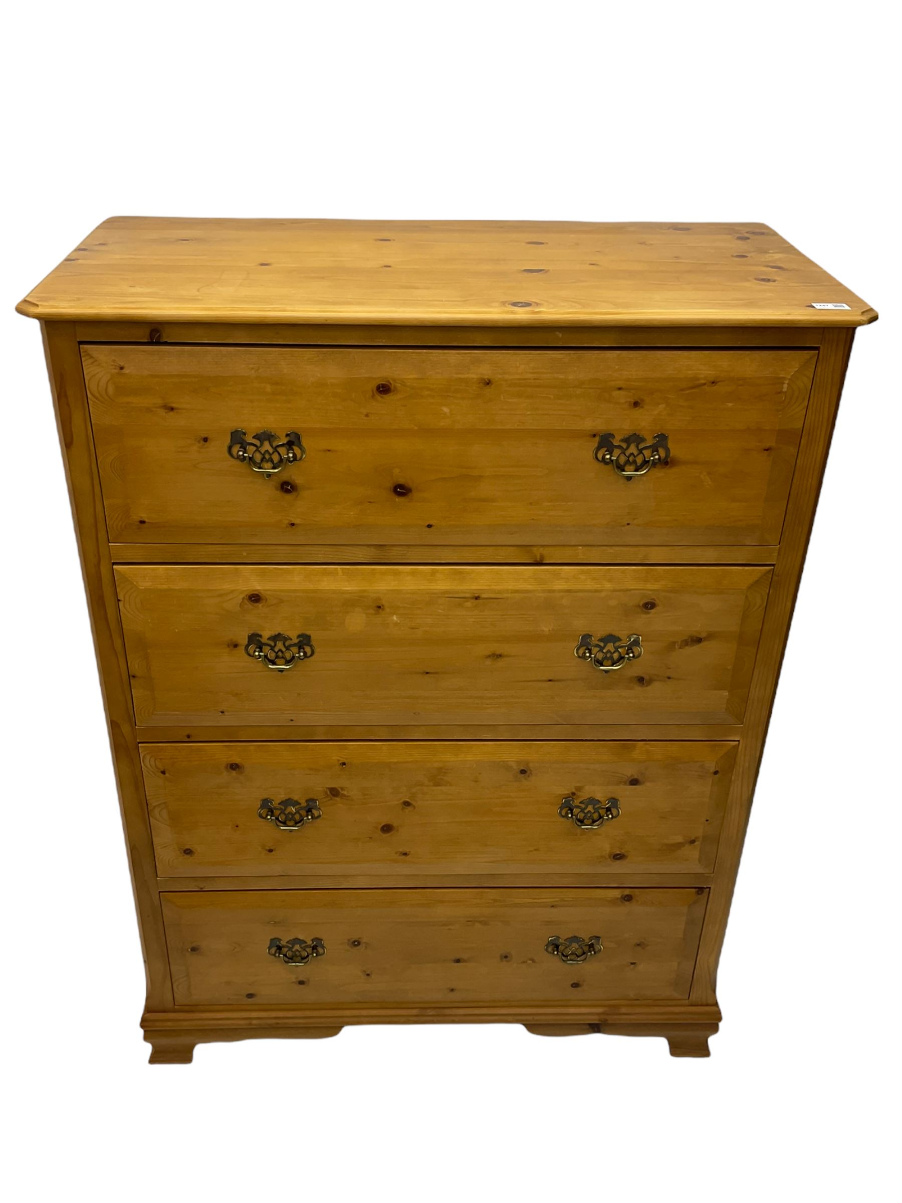 Georgian style waxed pine chest - Image 2 of 7