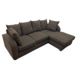 Corner sofa with right hand chaise