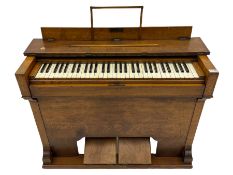 19th century oak cased harmonium