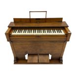 19th century oak cased harmonium