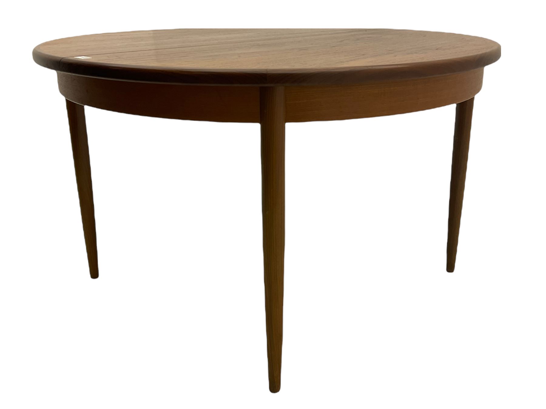 G-Plan Mid-20th century teak circular extending dining table - Image 9 of 21