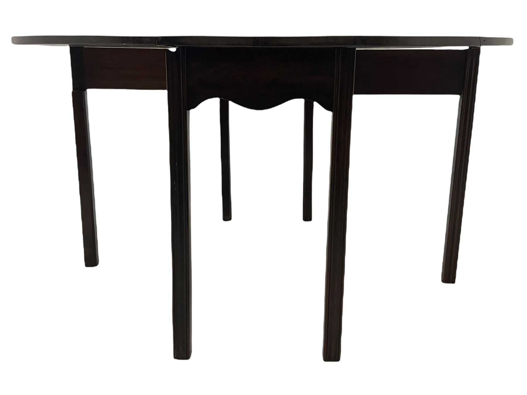 George III mahogany gate-leg dining table - Image 5 of 10