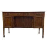 19th century inlaid mahogany sideboard