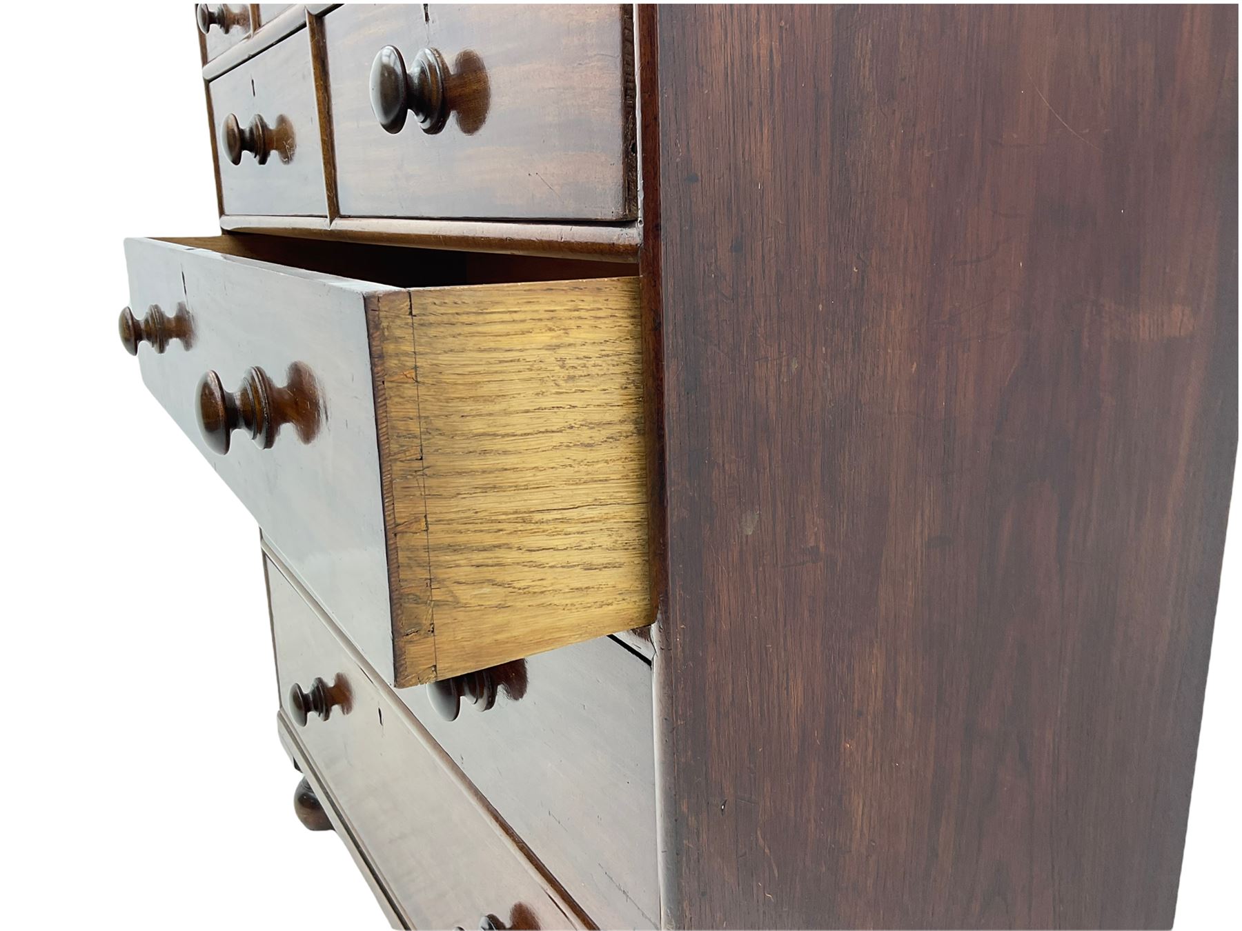 19th century mahogany chest - Image 7 of 14
