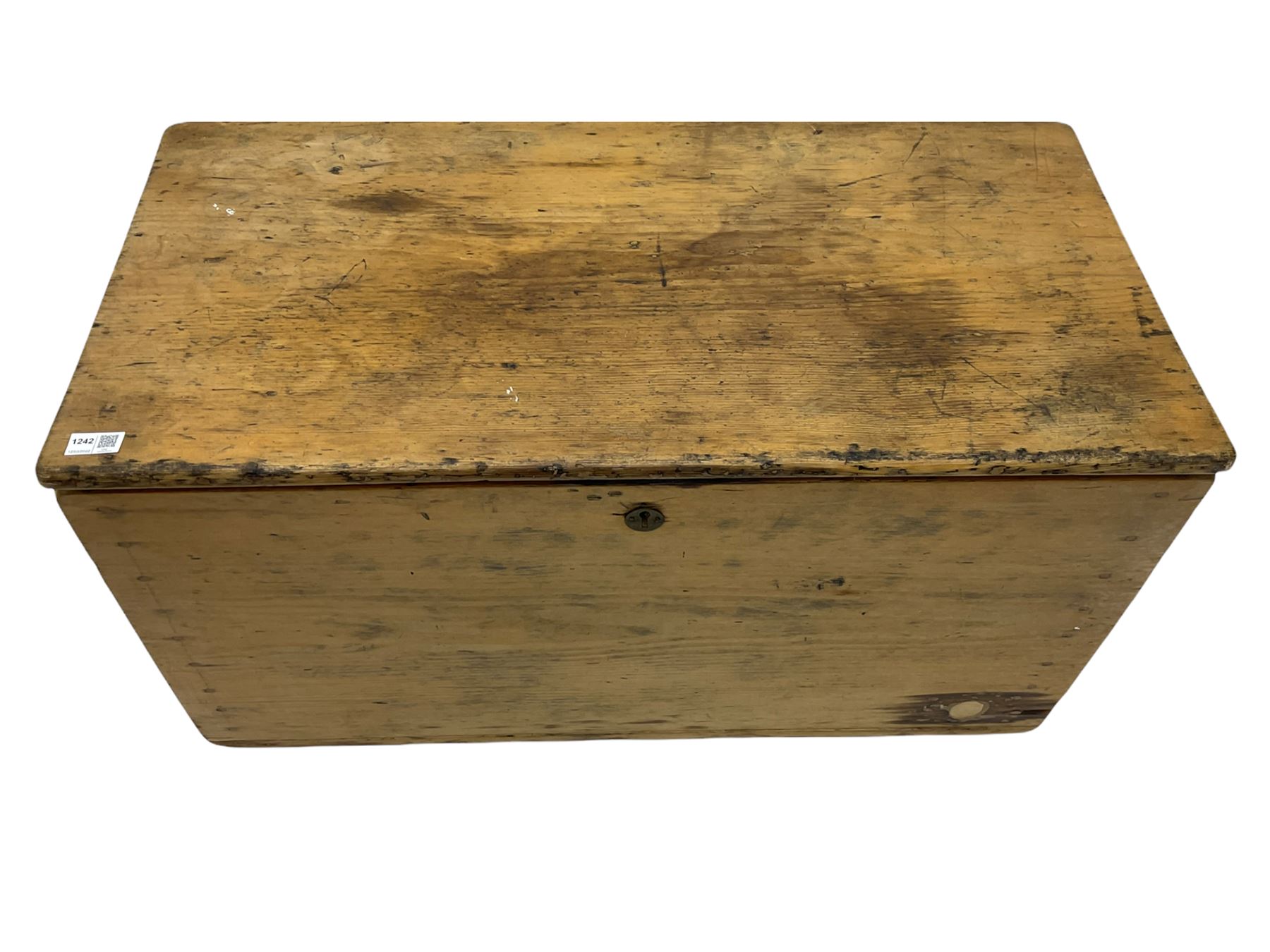 19th century pine blanket box - Image 2 of 8