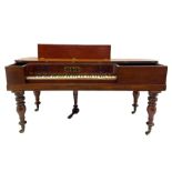 Collard & Collard - early 19th century mahogany square piano