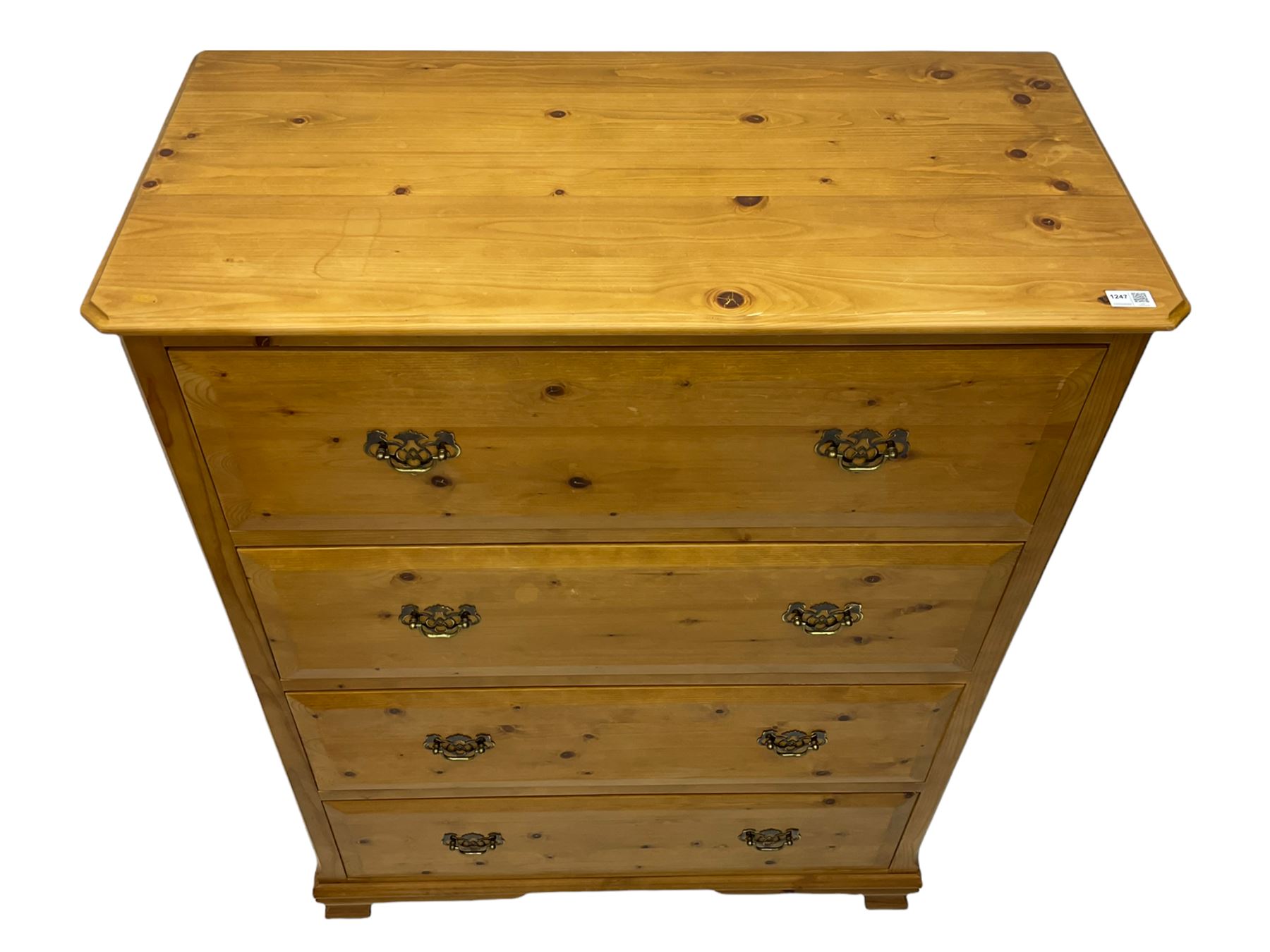 Georgian style waxed pine chest - Image 7 of 7