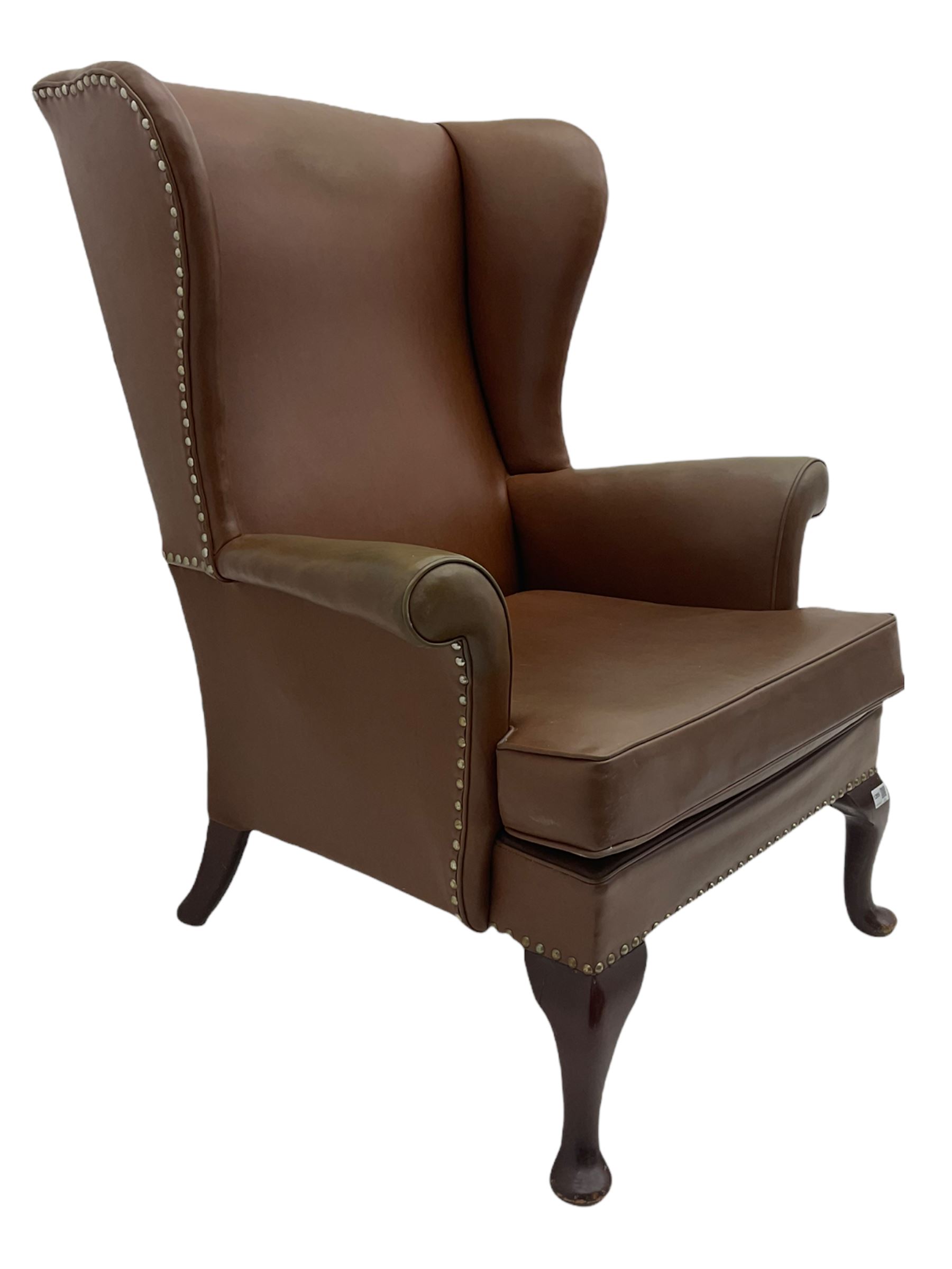 Parker Knoll - mid-20th century wing back armchair - Image 4 of 5