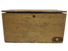 19th century pine blanket box