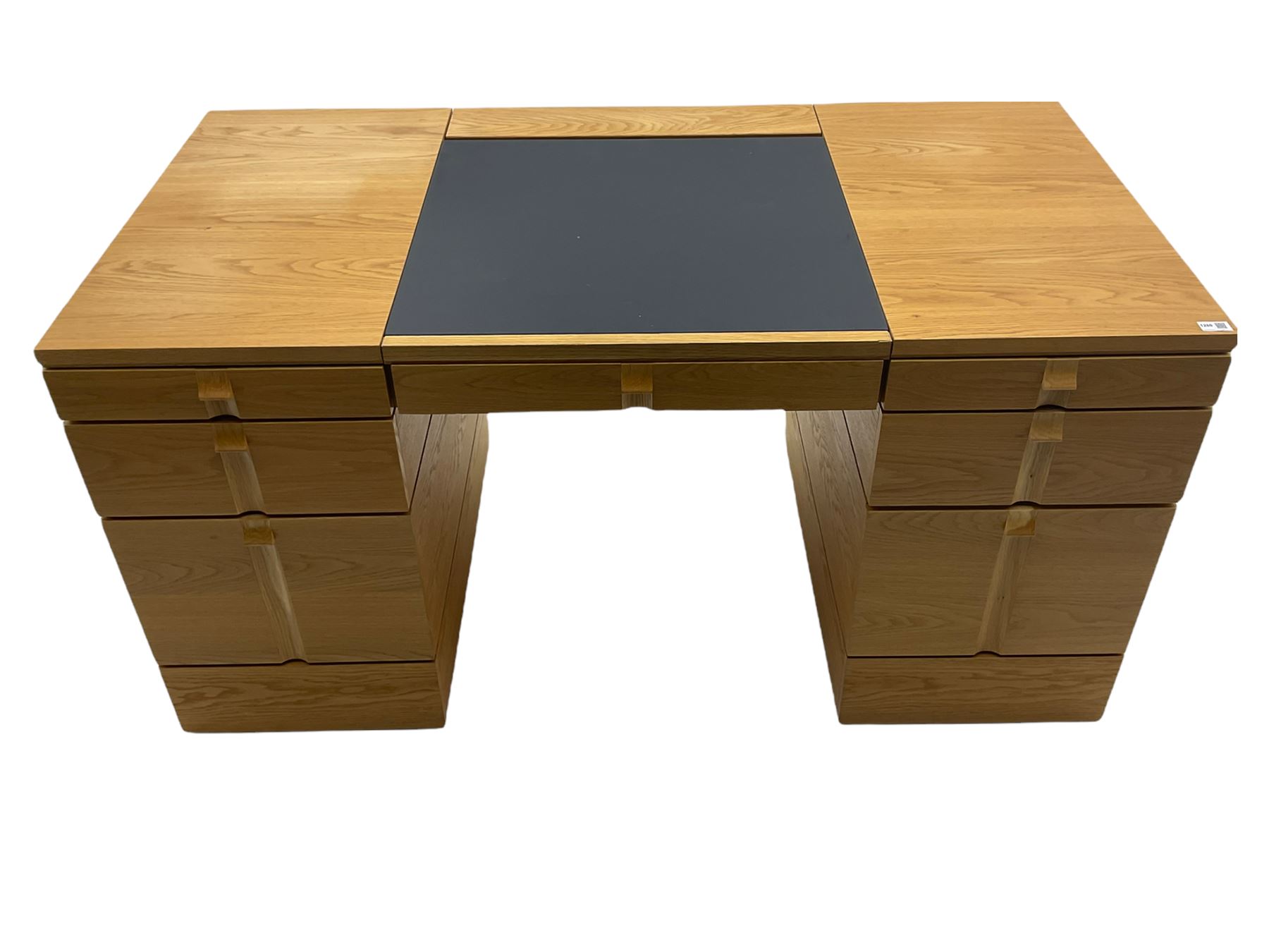 Marks and Spencer Home - light oak office desk - Image 2 of 11