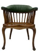Early 20th century light oak desk chair