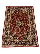 Persian red ground Kashan rug