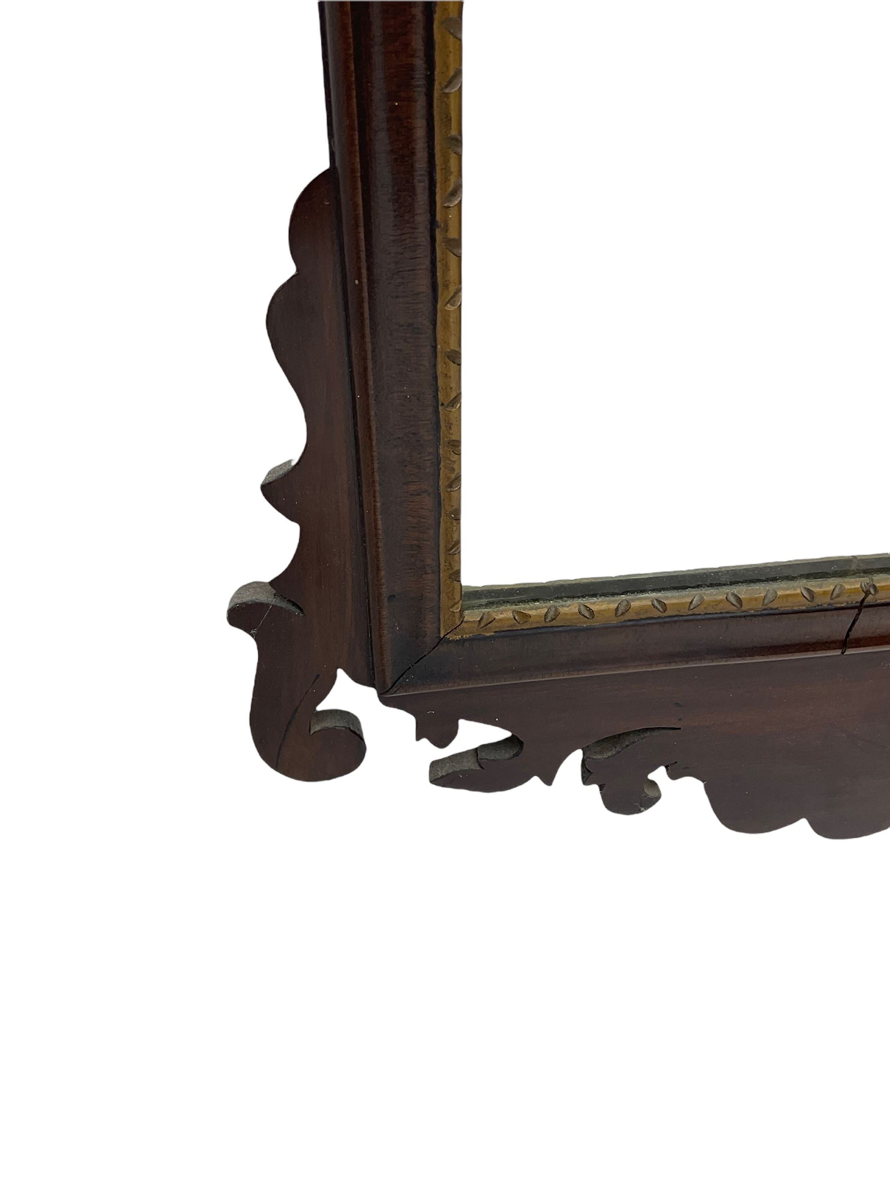 Chippendale style mahogany wall mirror - Image 7 of 7