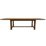 Manor Oak - light oak rectangular dining table