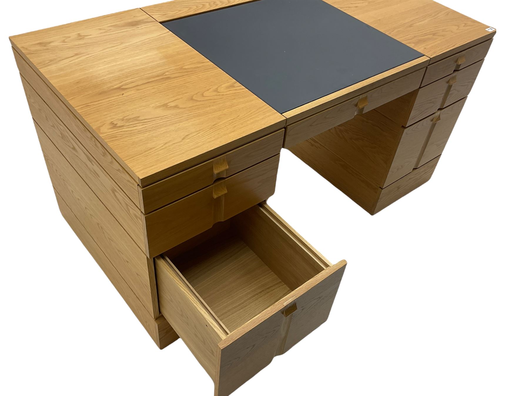 Marks and Spencer Home - light oak office desk - Image 8 of 11