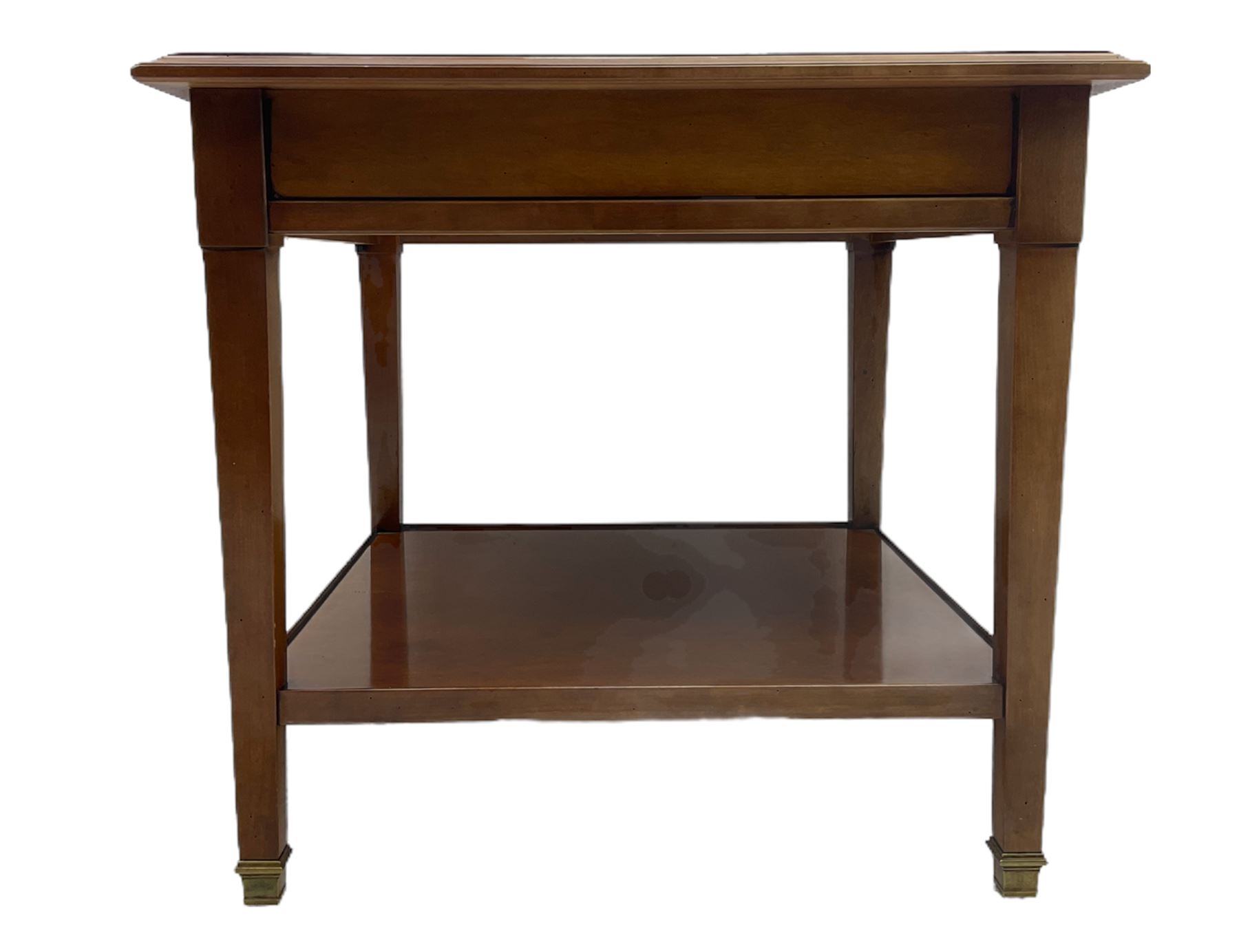 Grange Furniture cherry wood square lamp table - Image 5 of 5