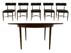 G-Plan Mid-20th century teak circular extending dining table