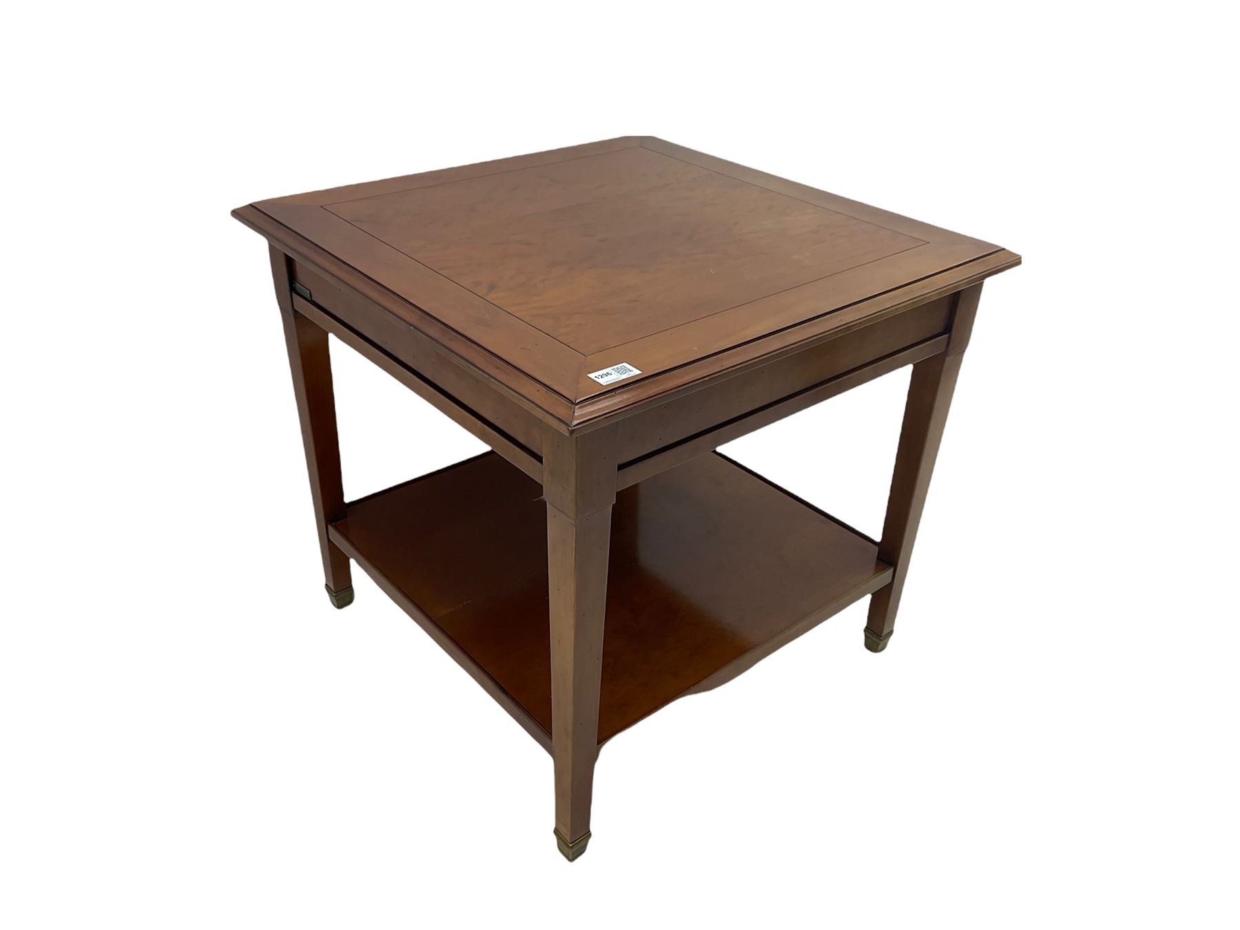 Grange Furniture cherry wood square lamp table - Image 4 of 5