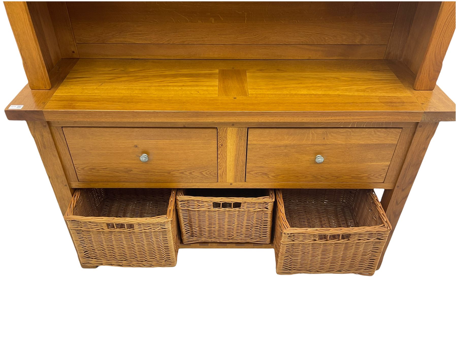 Manor Oak - light oak dresser and rack - Image 6 of 10