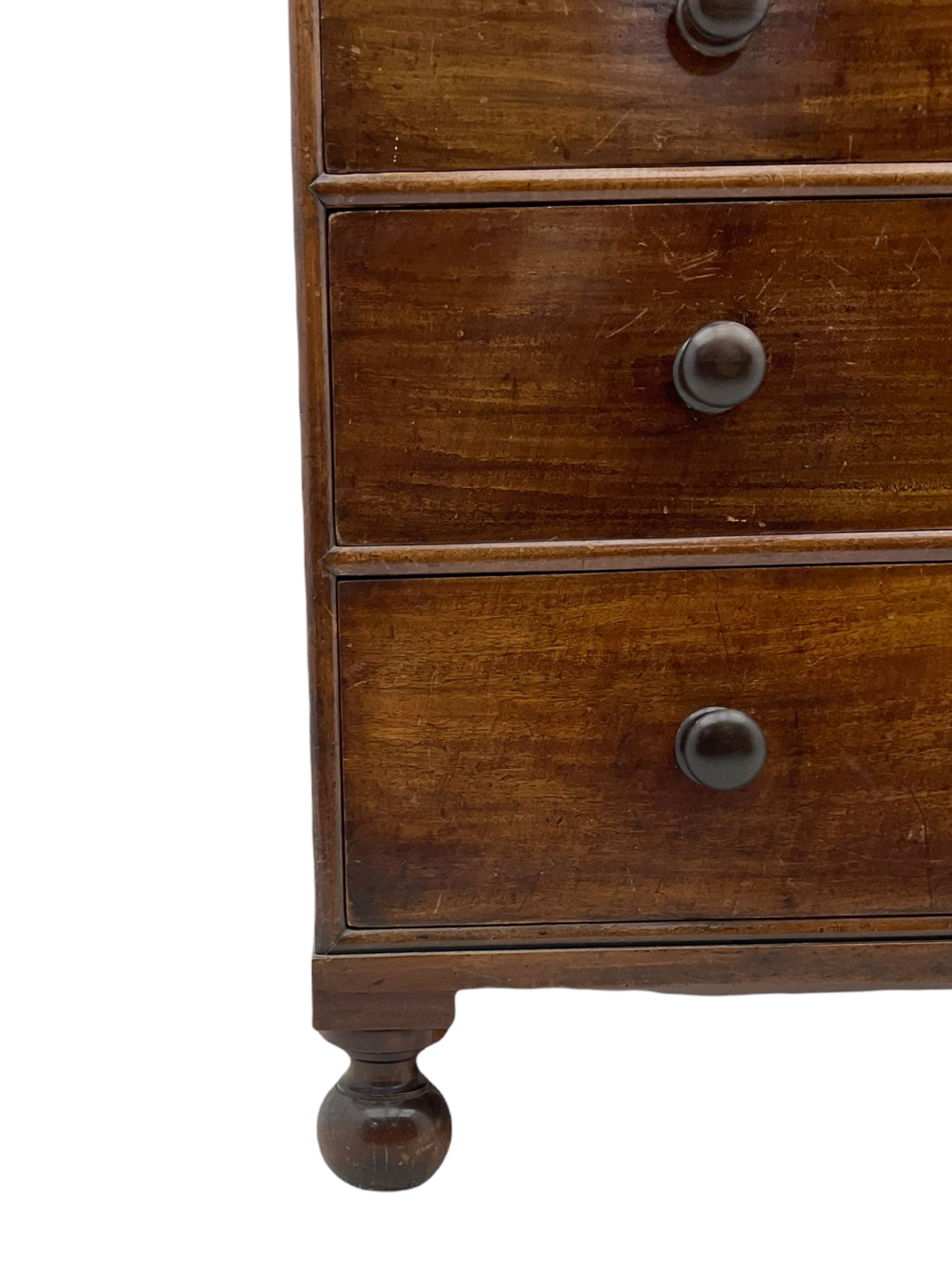 19th century mahogany chest - Image 4 of 14
