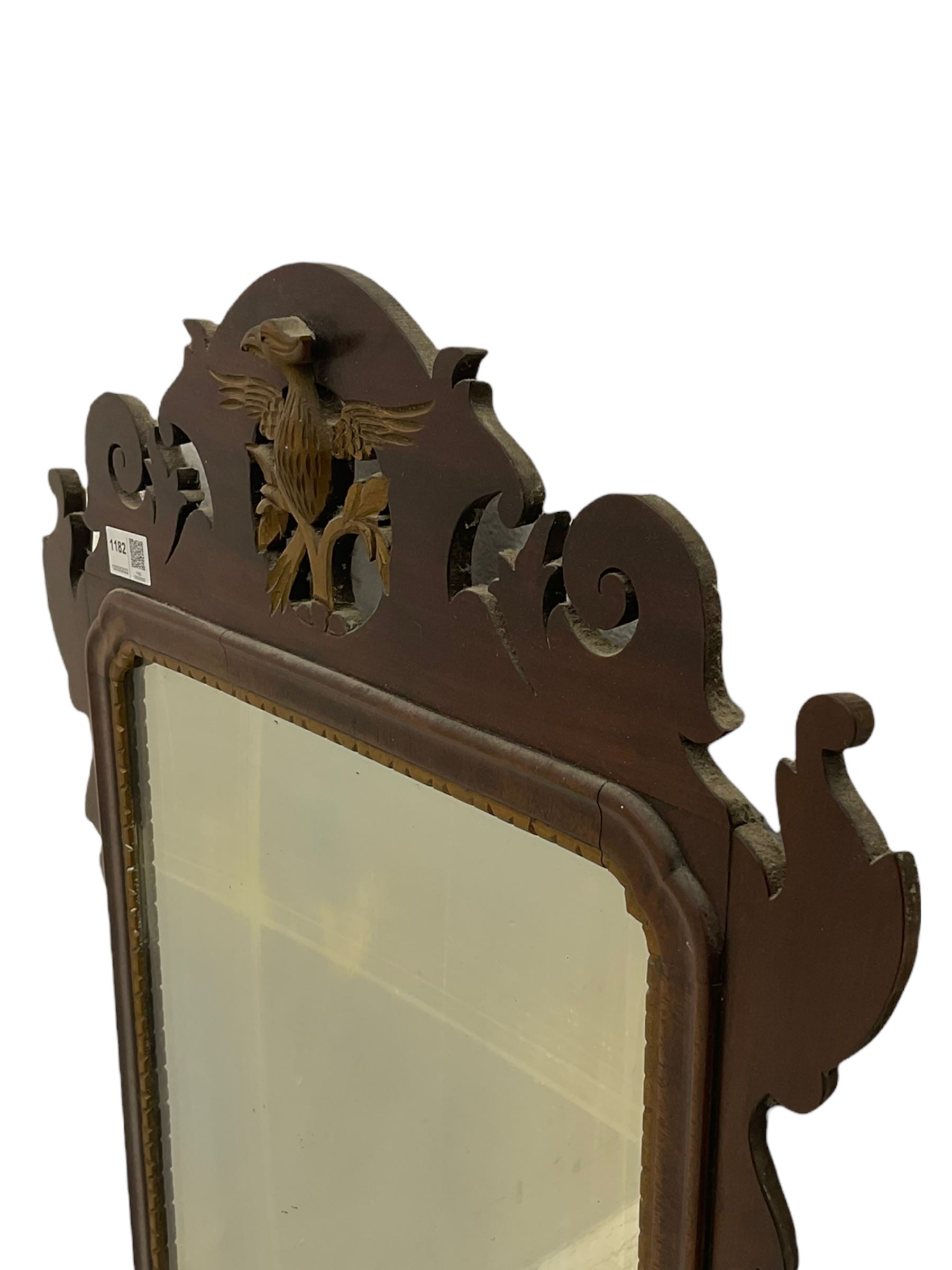 Chippendale style mahogany wall mirror - Image 5 of 7