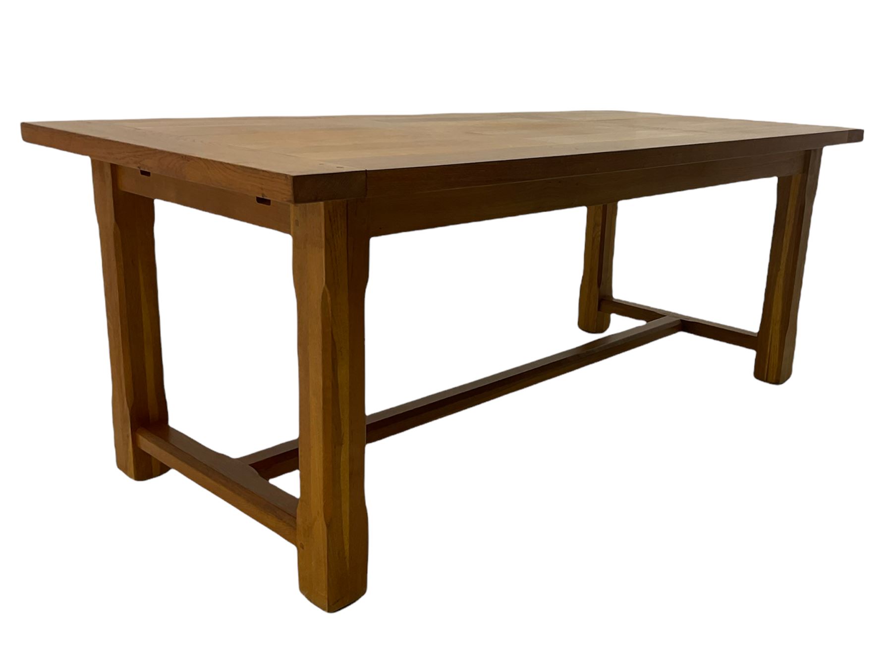 Manor Oak - light oak rectangular dining table - Image 4 of 11