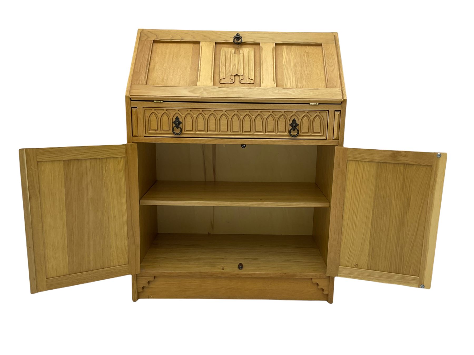 Light oak bureau - Image 5 of 8