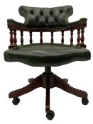 Captains swivel and reclining desk chair