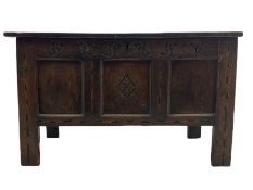 18th century oak blanket box