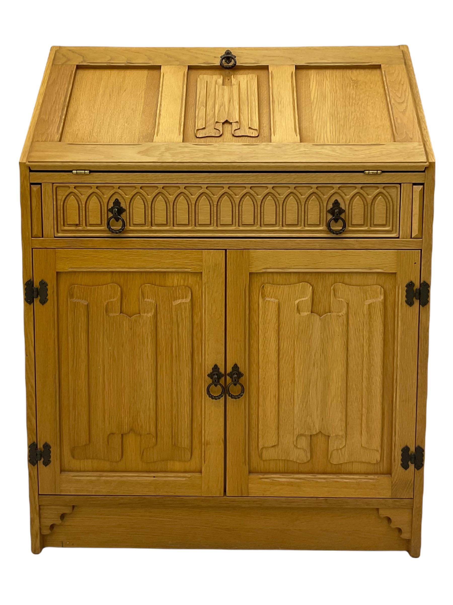 Light oak bureau