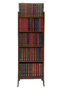 Edwardian inlaid mahogany open bookcase