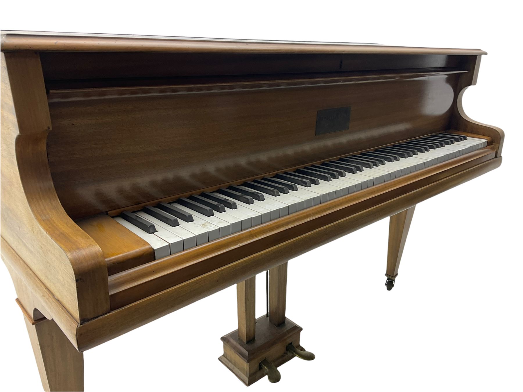 Brindley & Foster mahogany cased baby grand piano - Image 5 of 10