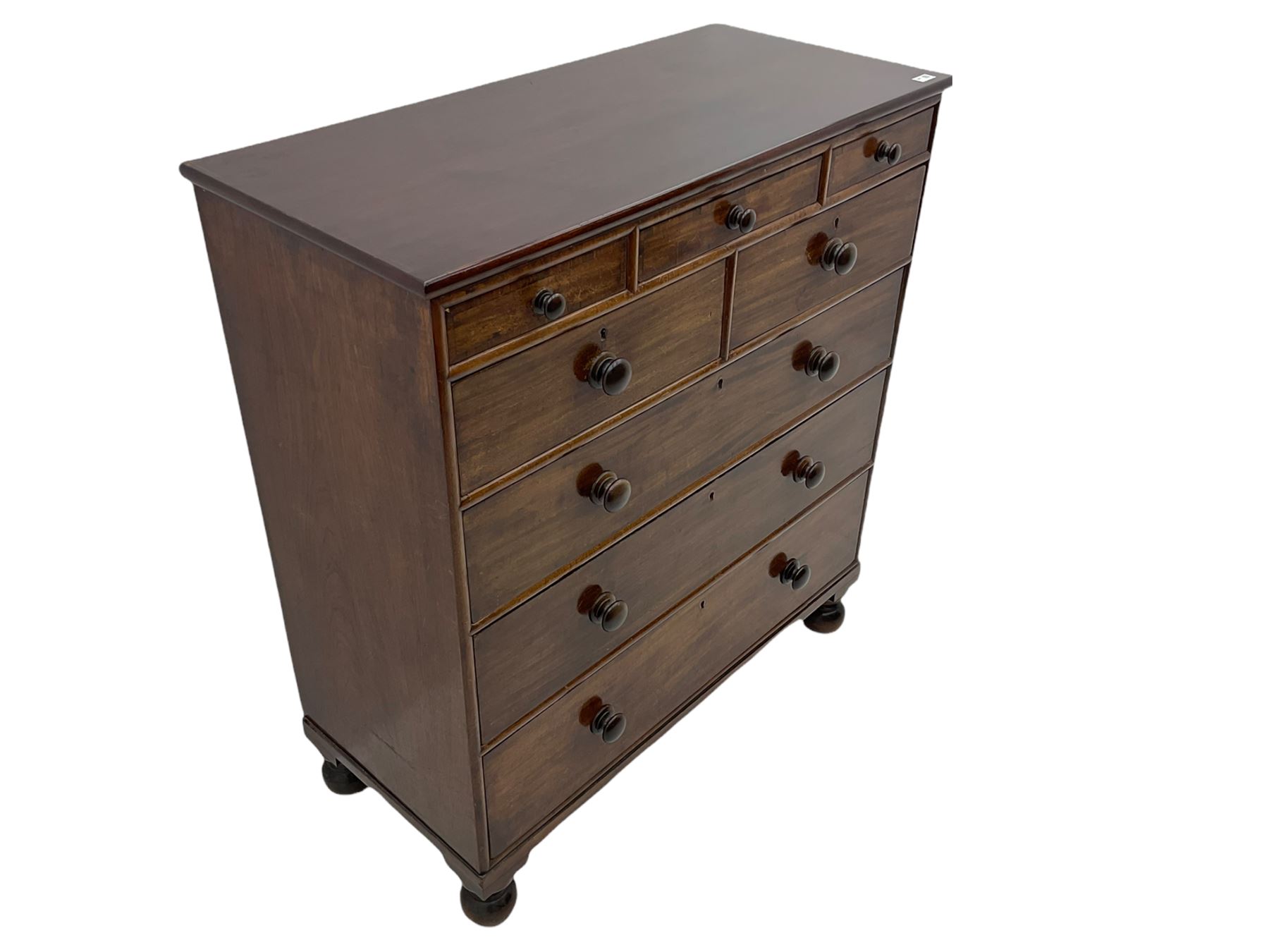 19th century mahogany chest - Image 6 of 14