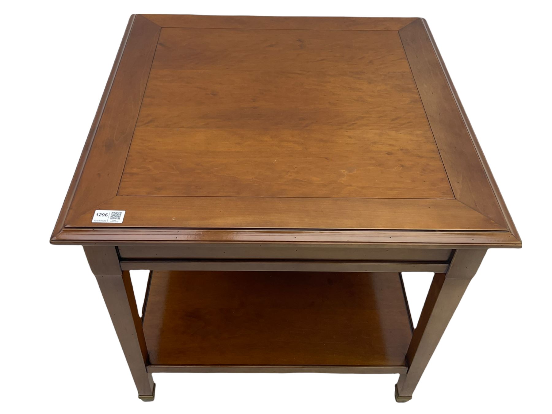 Grange Furniture cherry wood square lamp table