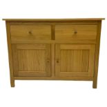 Light oak side cabinet