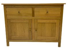 Light oak side cabinet