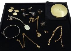 Gold Masonic pendant necklace