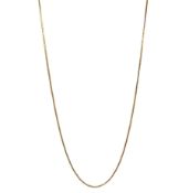 18ct gold Wheat link chain necklace