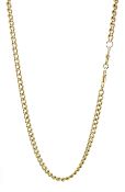 9ct gold curb link necklace chain with clip