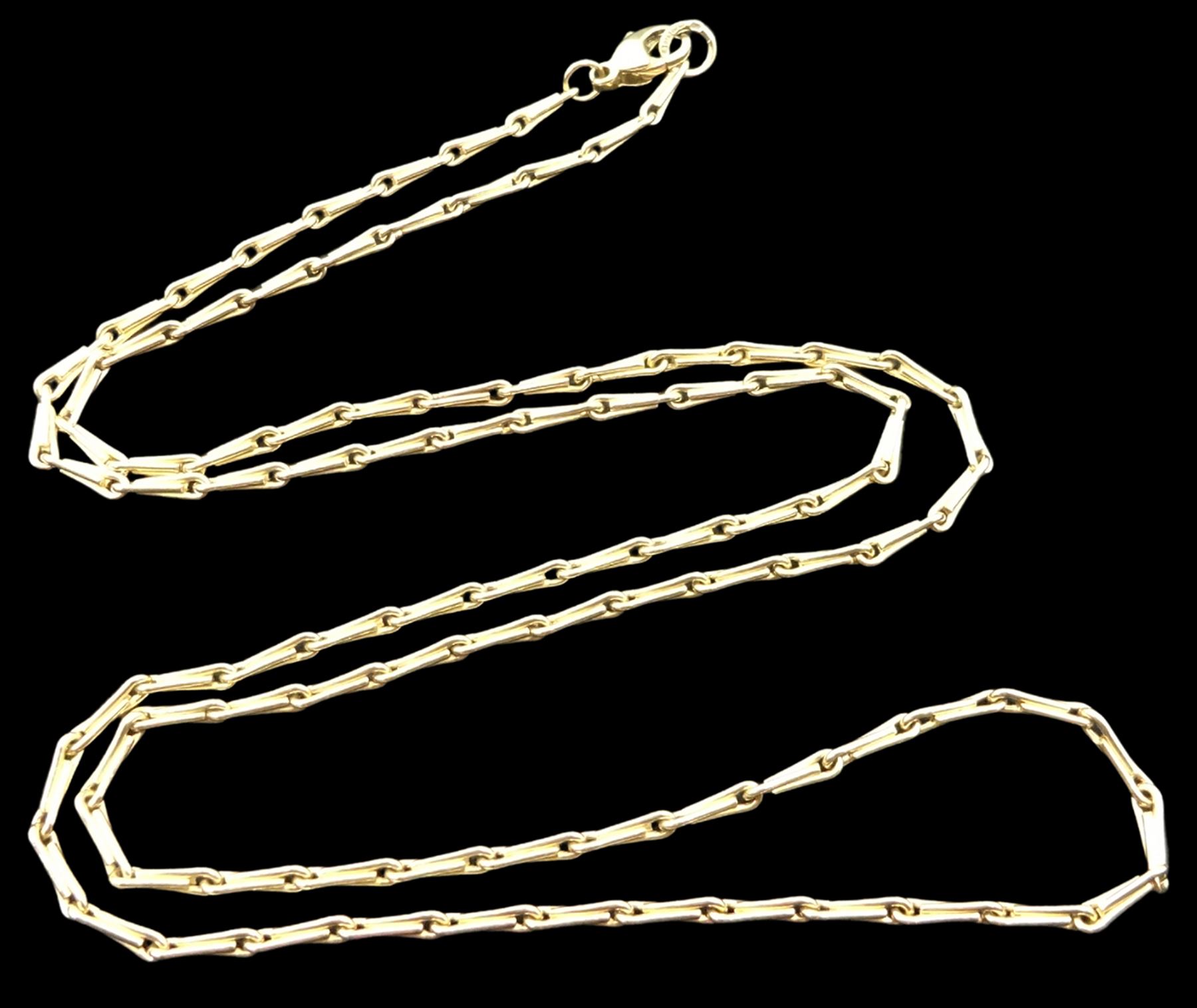 9ct gold fancy link necklace - Image 2 of 2