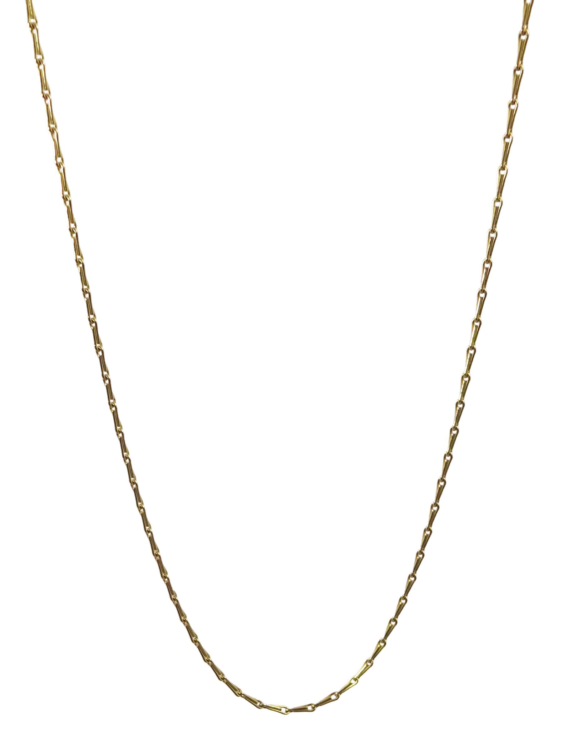 9ct gold fancy link necklace