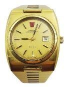 Omega Megaquartz 32KHz gold-plated wristwatch