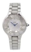 Cartier Must de Cartier 21 ladies stainless steel quartz wristwatch