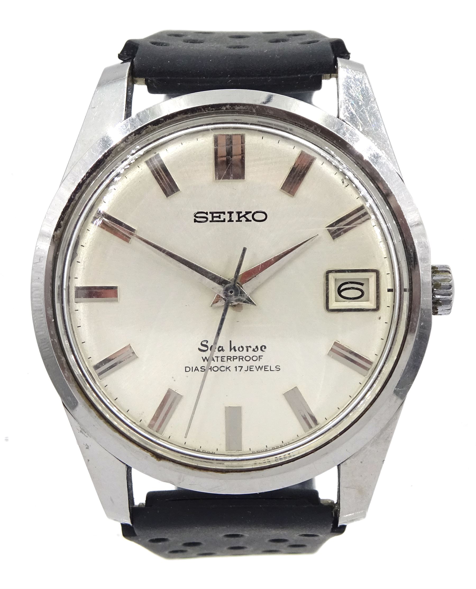 Seiko Seahorse gentleman's stainless steel 17 jewels manual wind wristwatch
