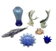 Quantity of art glass to include fish example