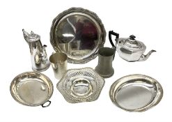 Collection of silver plate and other metal ware